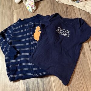 Navy Baby Set - 'Captain Adorable' 6 month
